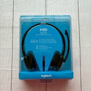 Logitech H151 Black Headset NIP